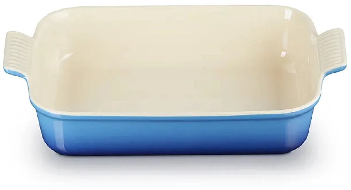 Ovenschaal 32 cm - 4,0 L - Aardewerk - Rechthoek de Le Creuset en Azure – photo du produit