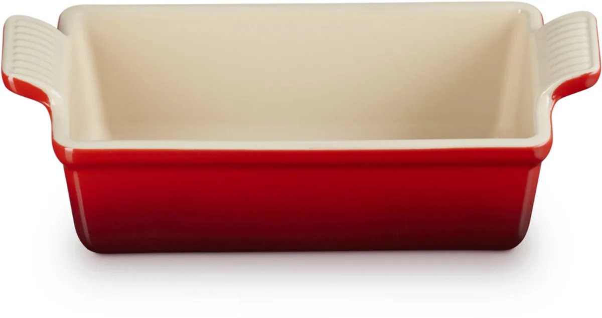 Rechthoekige Bakvorm 23cm/1,4 Liter In Aardewerk Kersenrood de Le Creuset en Rouge – photo du produit