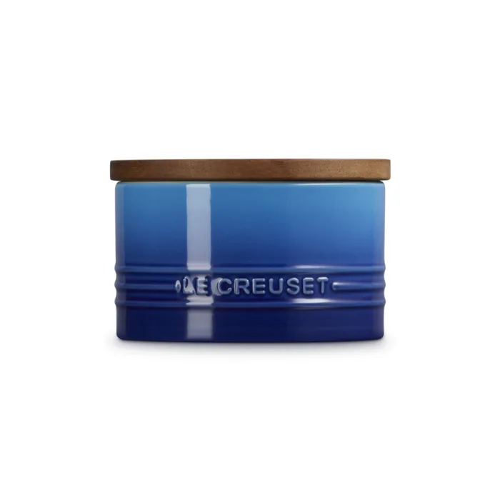 Signature - Voorraadpot 0,47l met houten deksel Azure von Le Creuset – Produktfoto