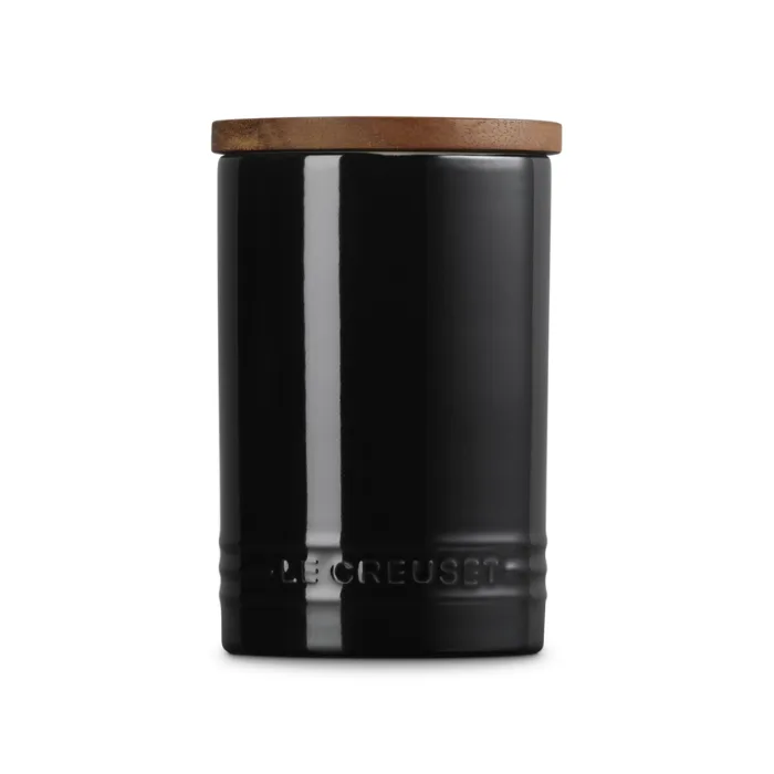 Signature - Voorraadpot 0,77l met houten deksel Ebbenzwart von Le Creuset – Produktfoto