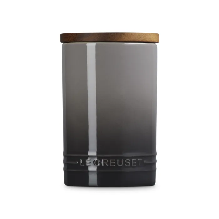 Signature - Voorraadpot 0,77l met houten deksel Flint von Le Creuset – Produktfoto