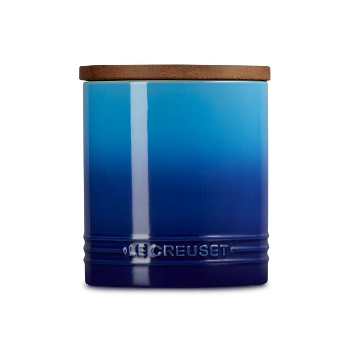Signature - Voorraadpot 1,10l met houten deksel Azure von Le Creuset – Produktfoto