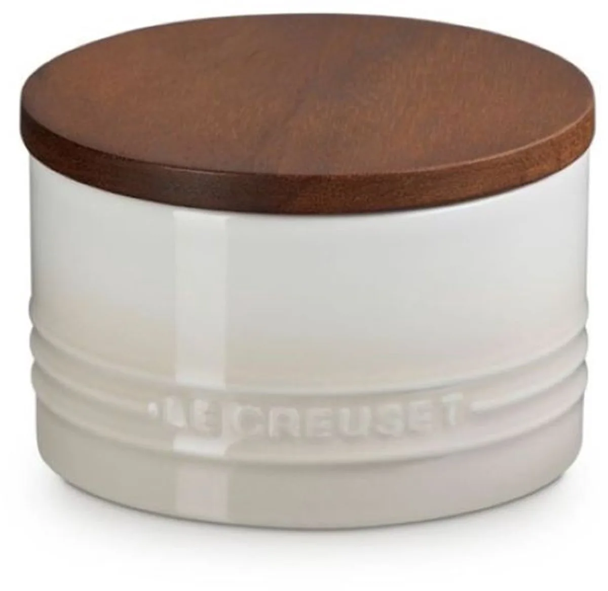 Signature Voorraadpot Met Houten Deksel 0,47 Liter von Le Creuset in Meringue – Produktfoto