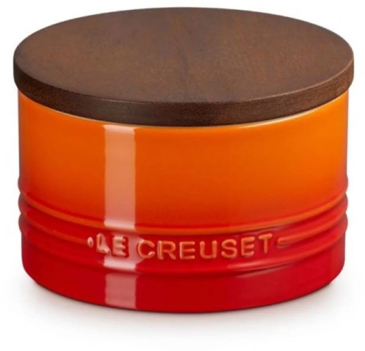 Signature Voorraadpot Met Houten Deksel 0,47 Liter Oranjerood de Le Creuset en Orange – photo du produit