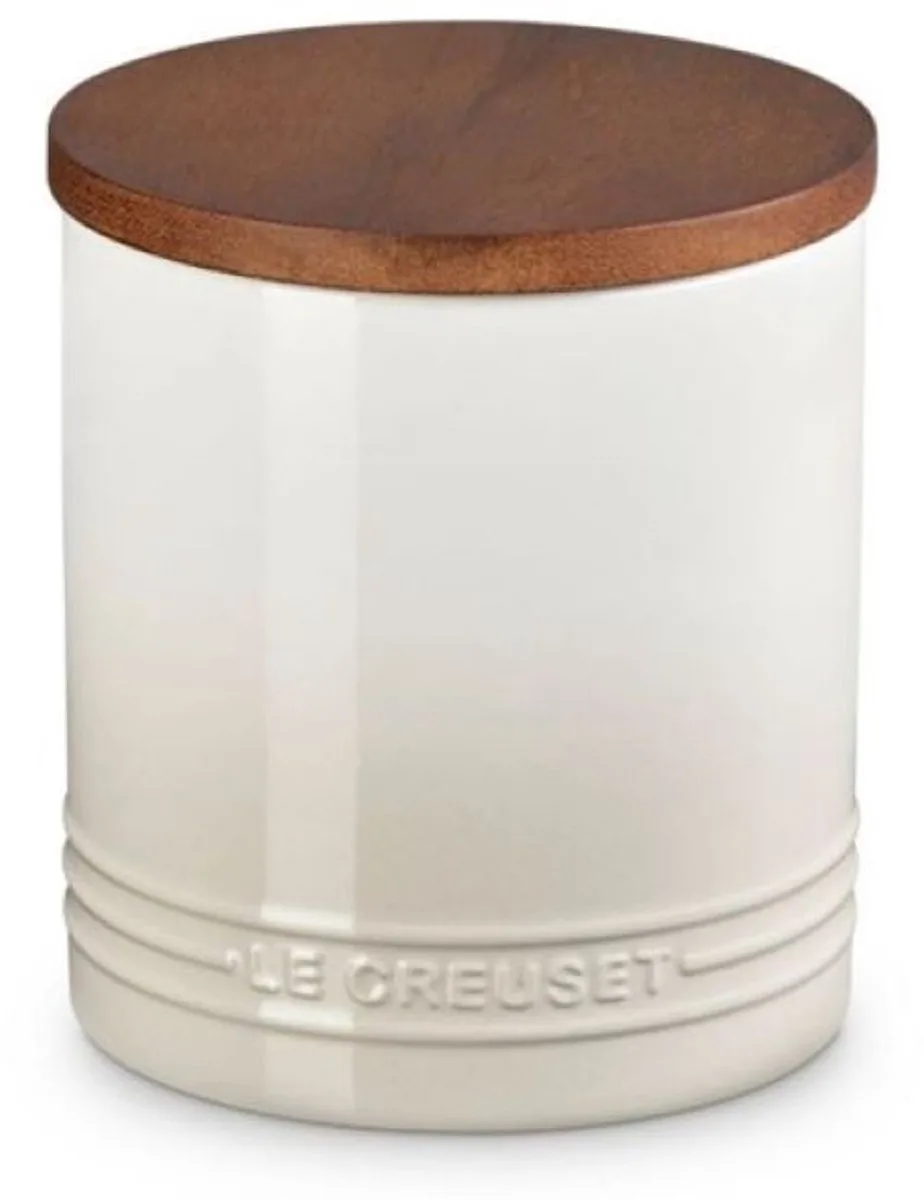 Signature Voorraadpot Met Houten Deksel 1,10 Liter Meringue de Le Creuset en Meirngue – photo du produit