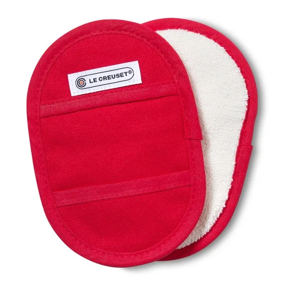 Textiel - Pannenlappen s/2 Kersenrood van Le Creuset – productfoto