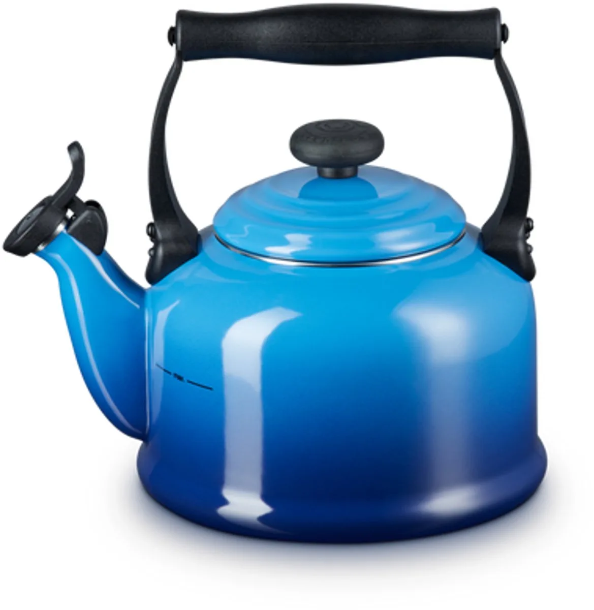 "Tradition" Fluitketel - 2,1 l von Le Creuset in Marseilleblauw – Produktfoto