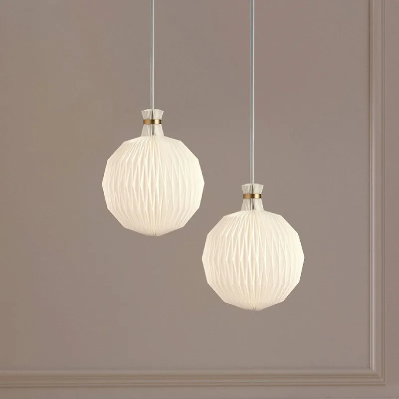 Hängeleuchte Kaare Klint Legacy 101, weiß, Ø 17 cm by Le Klint in White, Brass – product photo