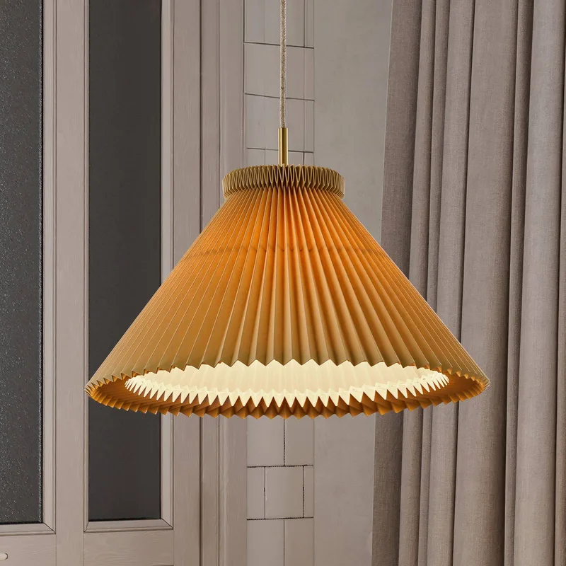 Hängeleuchte Model 1, Kunststoff, creme, Ø 44 cm de Le Klint en Crème, Laiton – photo du produit