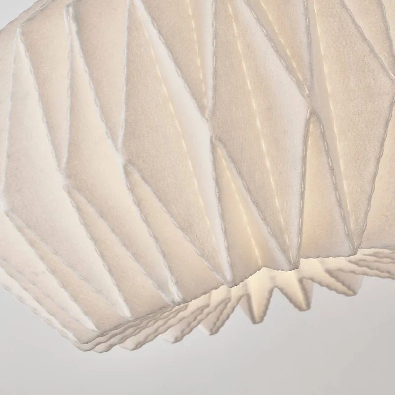 Hängeleuchte Softly Pleated I, Ø 62 cm, weiß, Filz från Le Klint i Vit, Mässing – produktbild 4 av 5