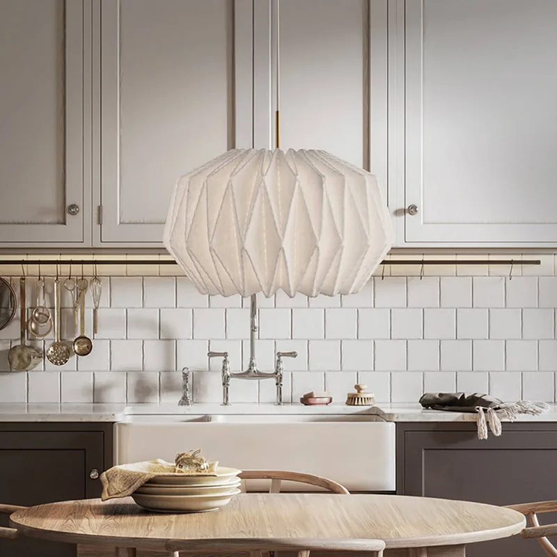 Hängeleuchte Softly Pleated I, Ø 62 cm, weiß, Filz från Le Klint i Vit, Mässing – produktbild 2 av 5
