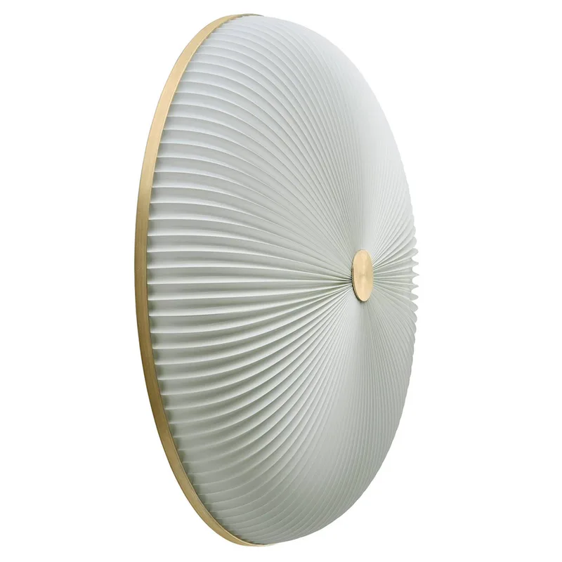 Lamella Wandleuchte goldfarben 50 cm by Le Klint in White – product photo