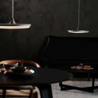 Soleil Hängelampe, hellgrau, Ø 50 cm, Papier van Le Klint in Lichtgrijs, Wit, Holzhell – productfoto 2 van 5