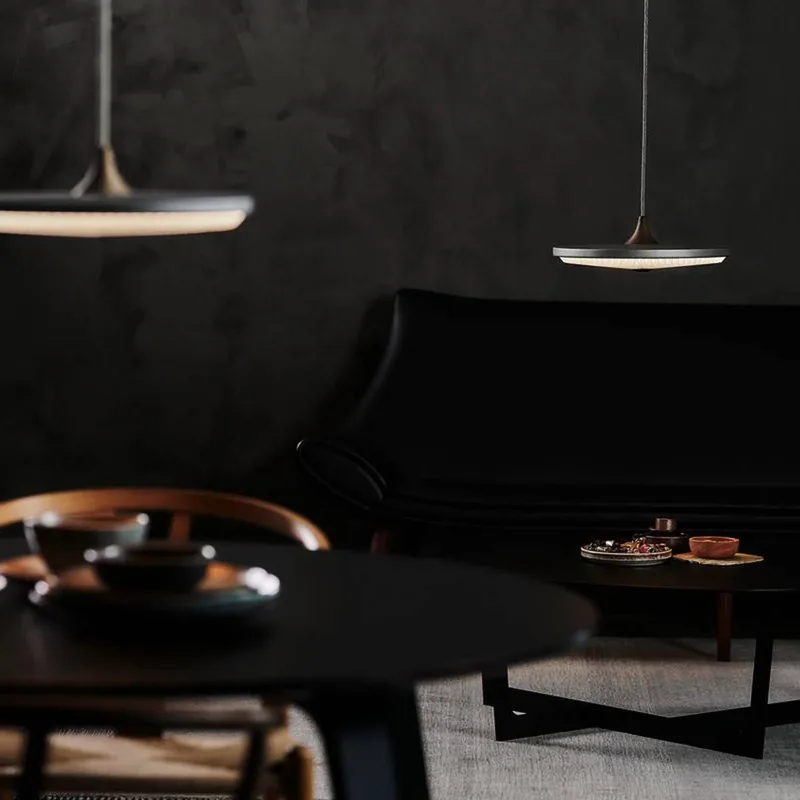 Soleil Hängelampe, hellgrau, Ø 50 cm, Papier van Le Klint in Lichtgrijs, Wit, Holzhell – productfoto 2 van 5