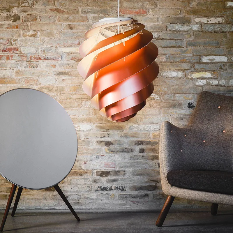 Swirl 2 Large - Pendellampe van Le Klint in Koper – productfoto