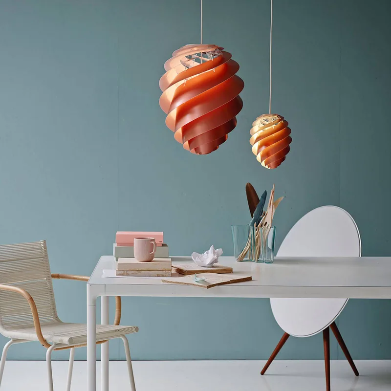 Swirl 2 Small - Pendellampe by Le Klint in Copper – product photo