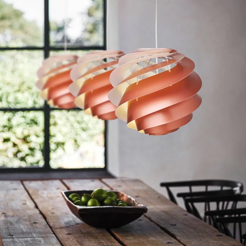 Swirl 3 Small - Hängelampe in by Le Klint in Copper – product photo