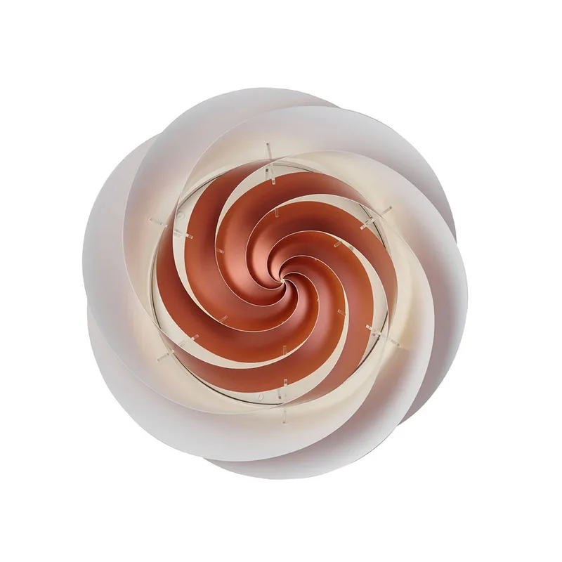 Swirl Medium - kupferfarbene Wandleuchte by Le Klint in Copper, White – product photo