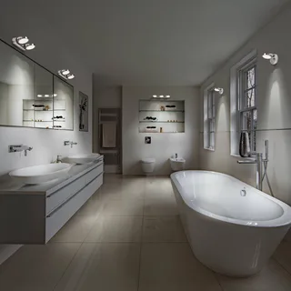 LEDVANCE SUN@Home Bathroom LED wandspot 1-lamp by LEDVANCE SMART+ in Geborsteld zilver – product photo 3 of 3