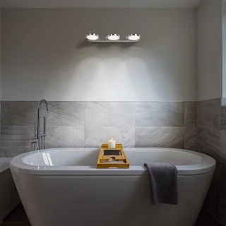 LEDVANCE SUN@Home Bathroom LED wandspot 2-lamps by LEDVANCE SMART+ in Geborsteld zilver – product photo 3 of 3