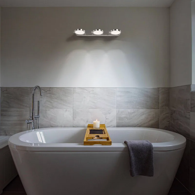 LEDVANCE SUN@Home Bathroom LED wandspot 2-lamps by LEDVANCE SMART+ in Geborsteld zilver – product photo 3 of 3