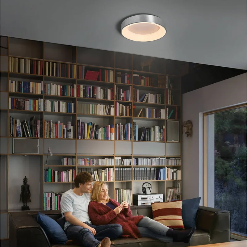 LEDVANCE SUN@Home Circulaire LED plafondlamp zilver by LEDVANCE SMART+ in Aluminium, Opaal – product photo 4 of 4