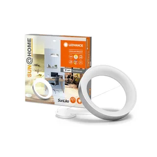 LEDVANCE SUN@Home Circular LED hanglamp, zilver, HCL by LEDVANCE SMART+ in Zilver geborsteld – product photo 4 of 5