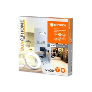 LEDVANCE SUN@Home Circular LED hanglamp, zilver, HCL by LEDVANCE SMART+ in Zilver geborsteld – product photo 5 of 5