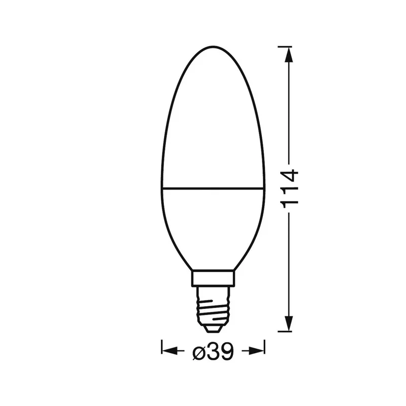 LEDVANCE Sun@Home Classic B 25 E14 4,9W CCT 922 van LEDVANCE SMART+ in Wit – productfoto 3 van 3