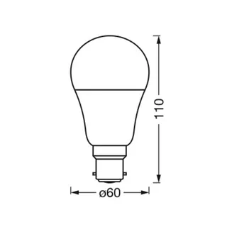 WiFi B22d 9W Klassiek 2.700-6.500K by LEDVANCE SMART+ – product photo 2 of 3