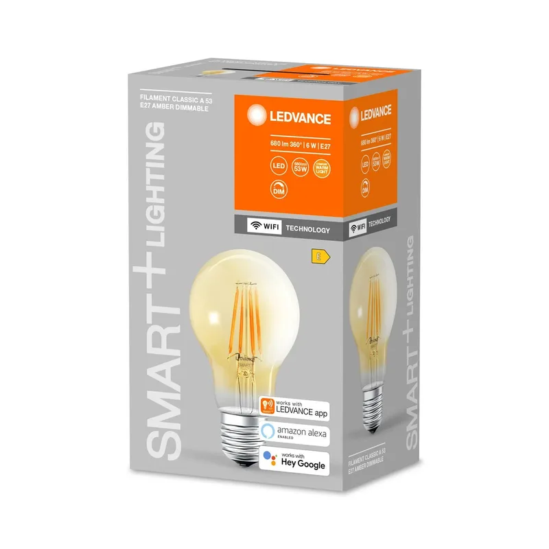 WiFi E27 6W Classic guld 2 400 K från LEDVANCE SMART+ – produktbild