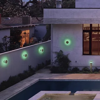 WiFi Eclipse Multicolor wandlamp de LEDVANCE SMART+ en Roestvrij staal, Blanc – photo du produit 1 sur 2