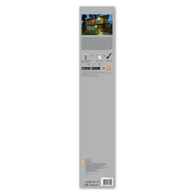 WiFi Flare LED tuinlamp RGBW van LEDVANCE SMART+ in Donkergrijs, Opaalwit, Helder – productfoto 5 van 5