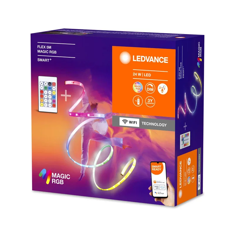 WiFi Flex Magic LED Strip RGB, 5m by LEDVANCE SMART+ in White – product photo 3 of 4