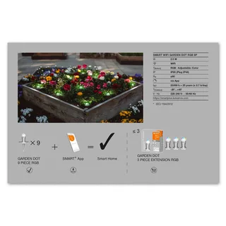 WiFi Garden Dot LED-spot 9-delt sæt fra LEDVANCE SMART+ i Duidelijk – produktbillede 4 af 4
