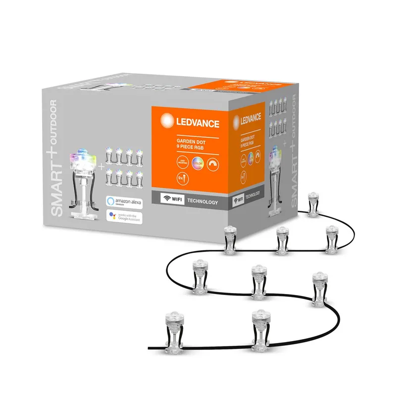 WiFi Garden Dot LED-spot 9-delige set by LEDVANCE SMART+ in Duidelijk – product photo