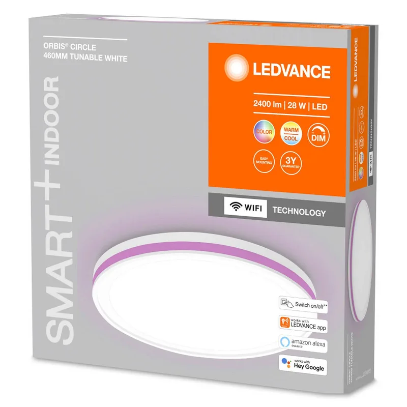 WiFi Orbis Circle CCT RGB vit från LEDVANCE SMART+ i Vit – produktbild 4 av 5