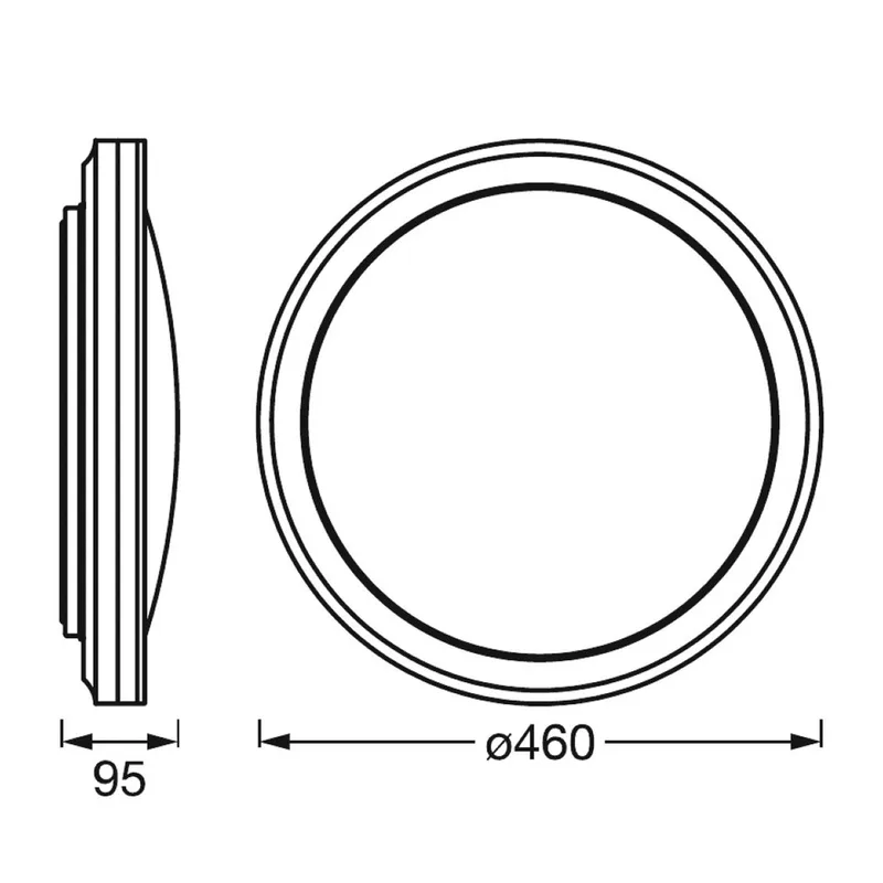 WiFi Orbis Circle CCT RGB vit från LEDVANCE SMART+ i Vit – produktbild 5 av 5