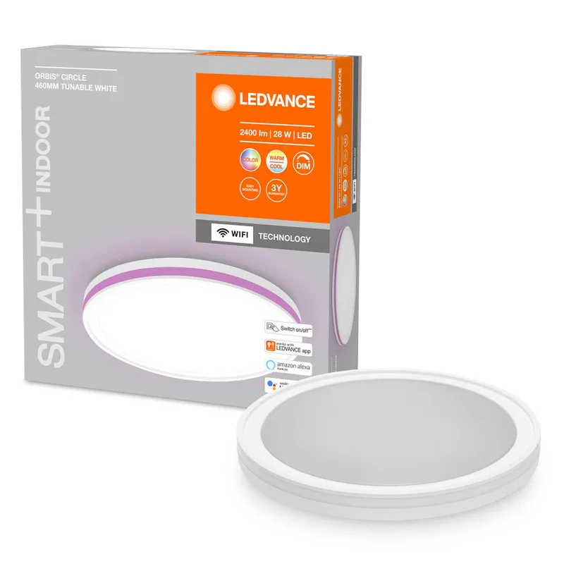 WiFi Orbis Circle CCT RGB vit från LEDVANCE SMART+ i Vit – produktbild 3 av 5