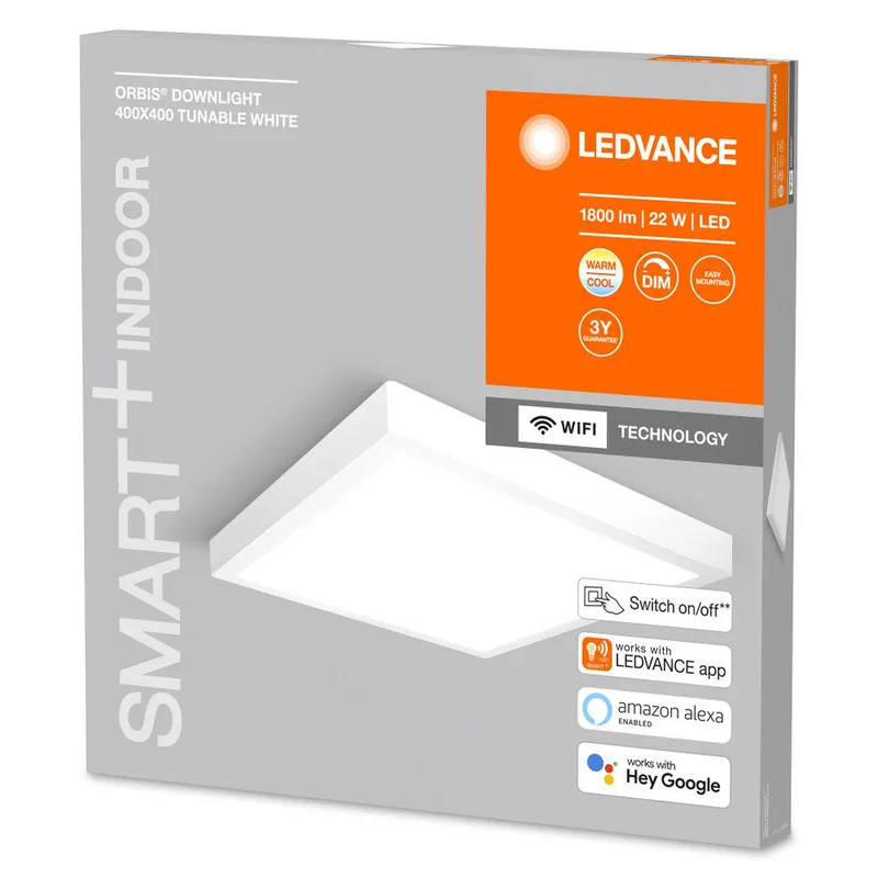 WiFi Orbis Downlight Surface 40x40 van LEDVANCE SMART+ in Wit – productfoto 4 van 5