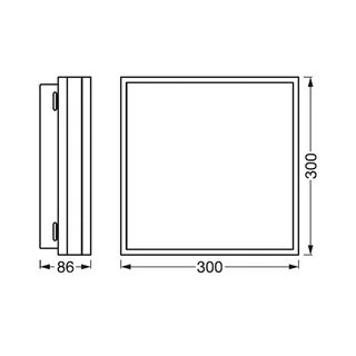 WiFi Orbis magnet sort, 30x30cm fra LEDVANCE SMART+ i Sort, Hvid – produktbillede 4 af 4