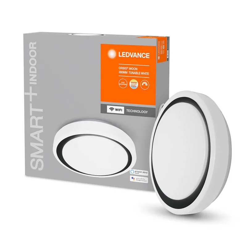 WiFi Orbis Moon CCT 38cm zwart by LEDVANCE SMART+ in White, Black – product photo 3 of 5