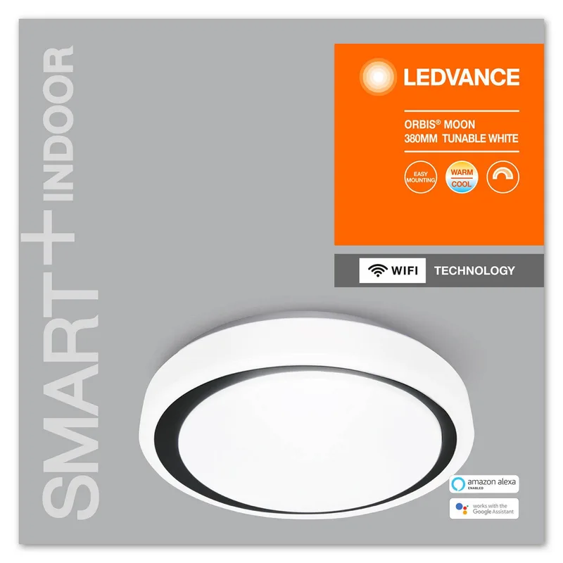 WiFi Orbis Moon CCT 38cm zwart by LEDVANCE SMART+ in White, Black – product photo 5 of 5