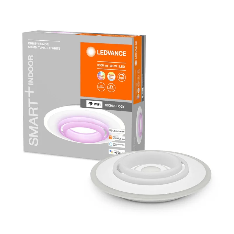 WiFi Orbis Rumor LED plafondlamp de LEDVANCE SMART+ en Blanc – photo du produit 3 sur 4