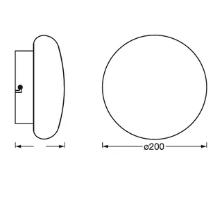 WiFi Orbis Wall Aqua IP44 Ø 20 cm de LEDVANCE SMART+ en Blanc – photo du produit 3 sur 3