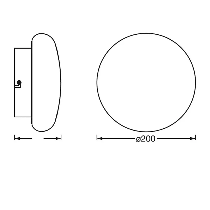 WiFi Orbis Wall Aqua IP44 Ø 20 cm de LEDVANCE SMART+ en Blanc – photo du produit 3 sur 3