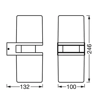 WiFi Outdoor Flare UpDown Wall by LEDVANCE SMART+ in Dark grey, White, Transparent – product photo 5 of 5