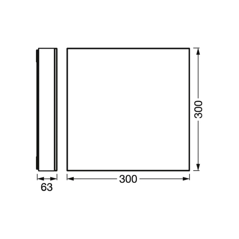 WiFi Planon FL Sparkle 30x30 cm de LEDVANCE SMART+ en Blanc – photo du produit 5 sur 5
