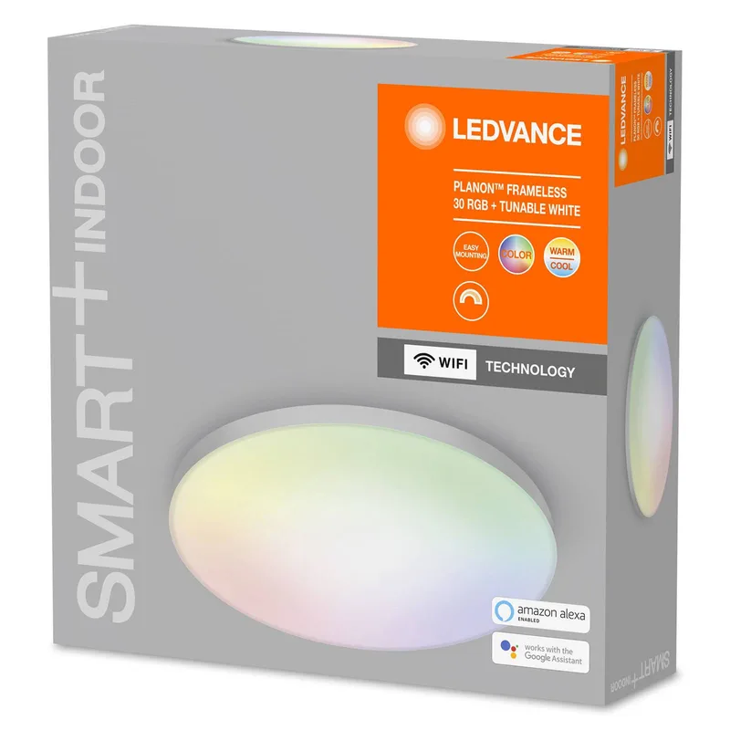 WiFi Planon LED paneel RGBW Ø30cm von LEDVANCE SMART+ in Weiß – Produktfoto 3 von 5