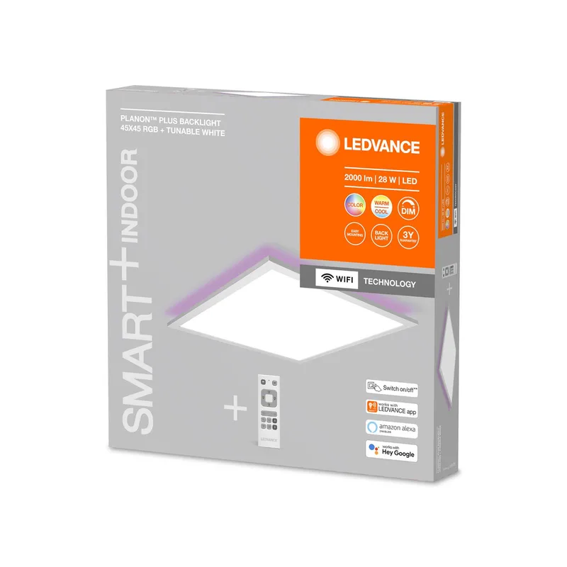 WiFi Planon Plus 45x45cm hvid fra LEDVANCE SMART+ i Hvid, Opaal – produktbillede 2 af 2